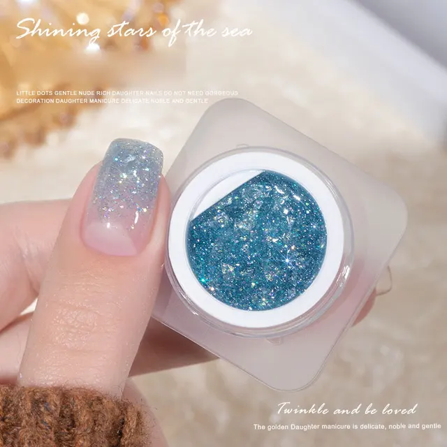 vibrant and mesmerizing colors, long-lasting gel nail polish with magical glitter