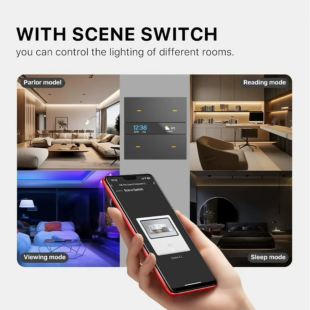 Smart Switch & Zigbee 3.0 Hub: HD Weather/Clock Sd5bc2fde2a4242d48f79ccfaddfdc56b6