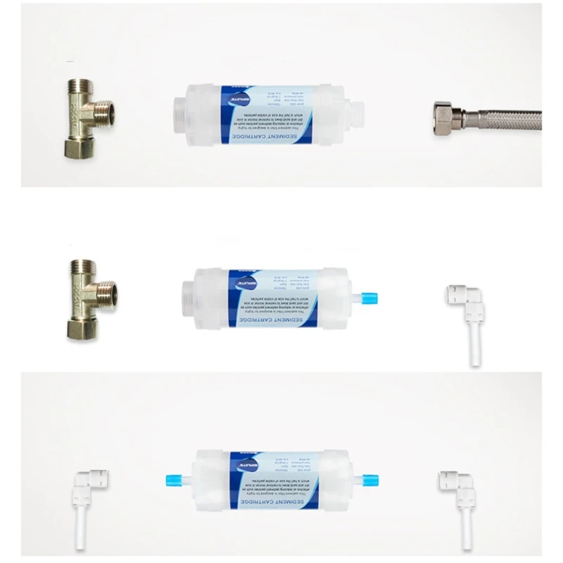 Sostituzione della cartuccia del filtro dell'acqua dei sedimenti della cucina di casa con sistema idrico ad osmosi di filtrazione in PP - Image 6
