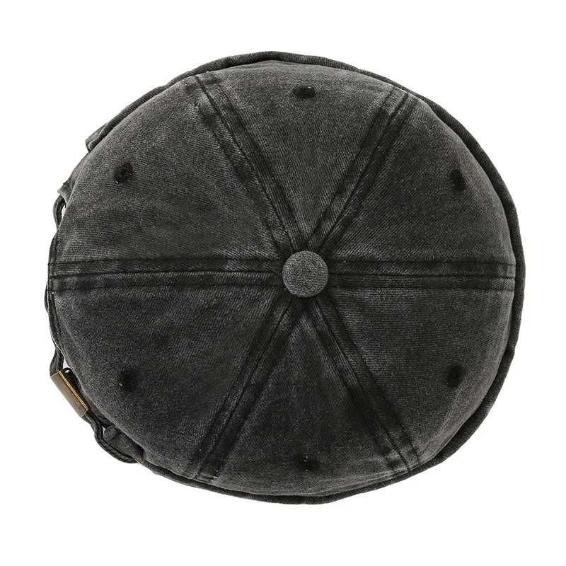 Denim Spring Autumn Retro Men Women Skullcap Hat Docker Warm Sailor Mechanic Brimless Street Hip hop Cap Casual Dad Hat