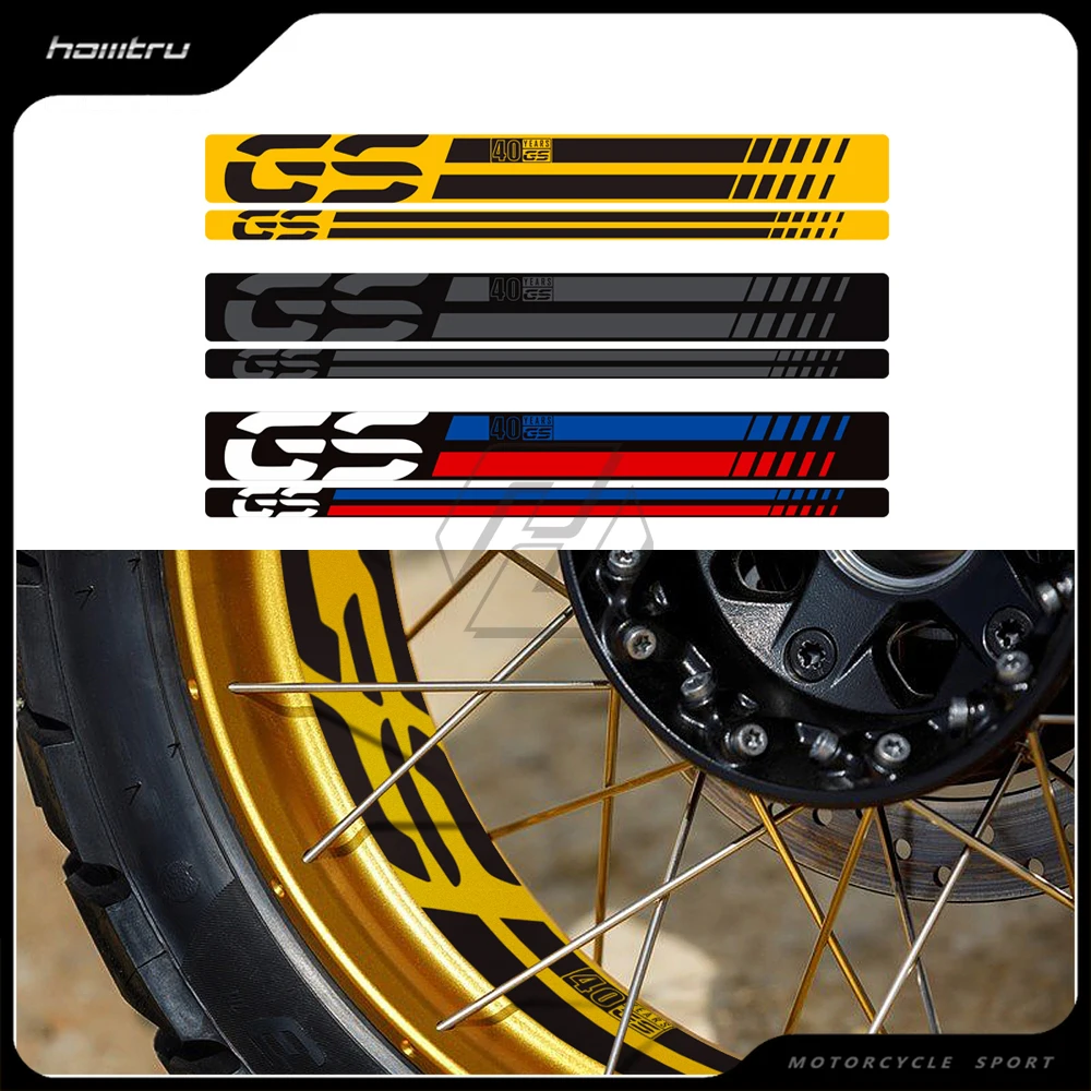 Motorcycle Front/Rear Wheel Reflective Sticker Case for BMW R1200GS R1250GS Adventure 2006-2022 motorcycle front rear wheel reflective sticker case for bmw r1200gs r1250gs adventure after 2006