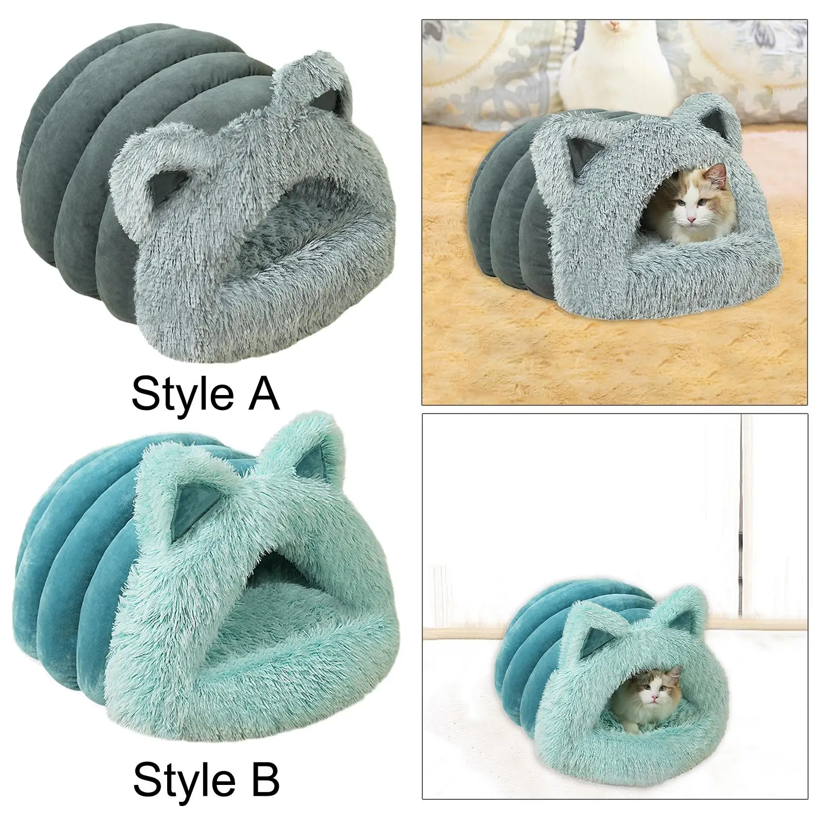 Cat Cave Bed Soft Washable Semi Enclosed Self Warming Pet Bed Sleeping Bag for Rabbits Small Animal Kittens Chihuahua Ferrets Cat Cave Bed Soft Washable Semi Enclosed Self Warming Pet Bed Sleeping Bag for Rabbits Small Animal Kittens Chihuahua Ferrets