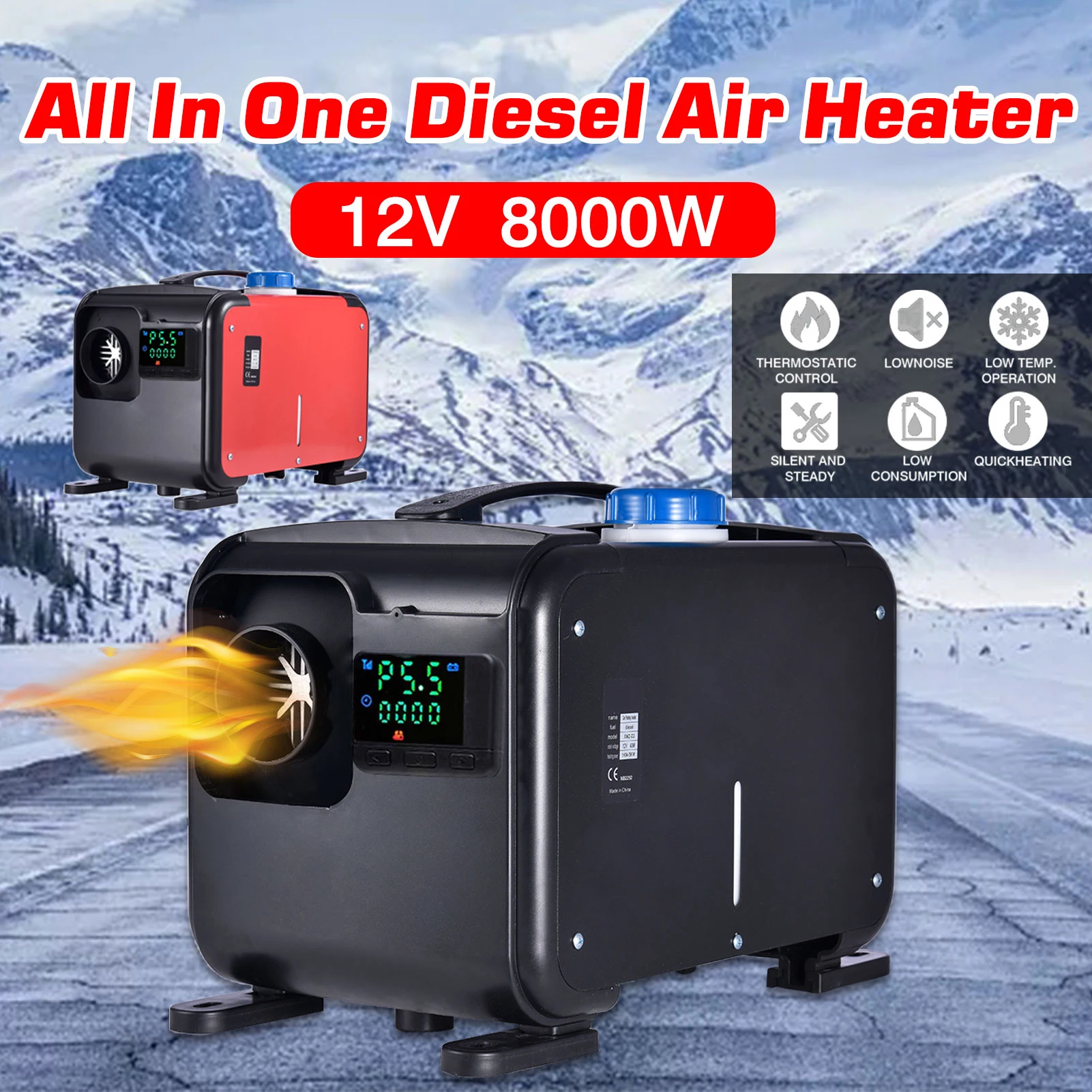 Auxiliary-Heater-12v-8kw-All-in-one-Air-Heater-Non-freezing-Heater-In ...