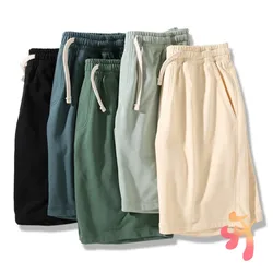24ss Summer Men Women Pants Letter Elastic Waist Drawstring Sweatpants Hiphop Fashion Cotton Star Shorts