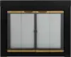 AR-1021 Arrington Fireplace Glass Door, Black, Medium 1