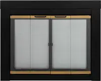AR-1021 Arrington Fireplace Glass Door, Black, Medium 1
