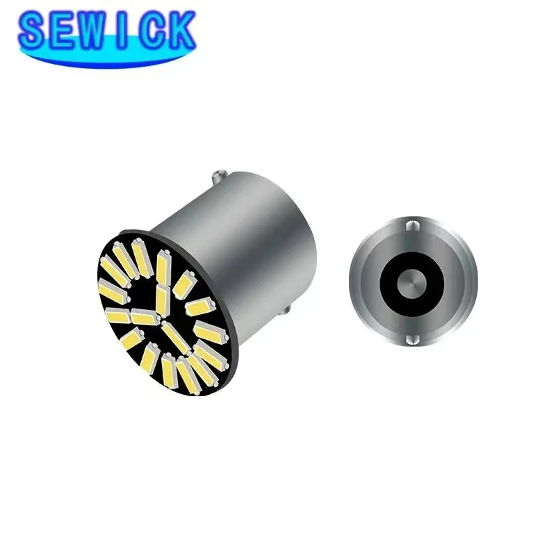 100Pcs 1156 P21W 7506 BA15S 18SMD 4014 LED ڵ     1156 ڵ 극ũ   õ   12V