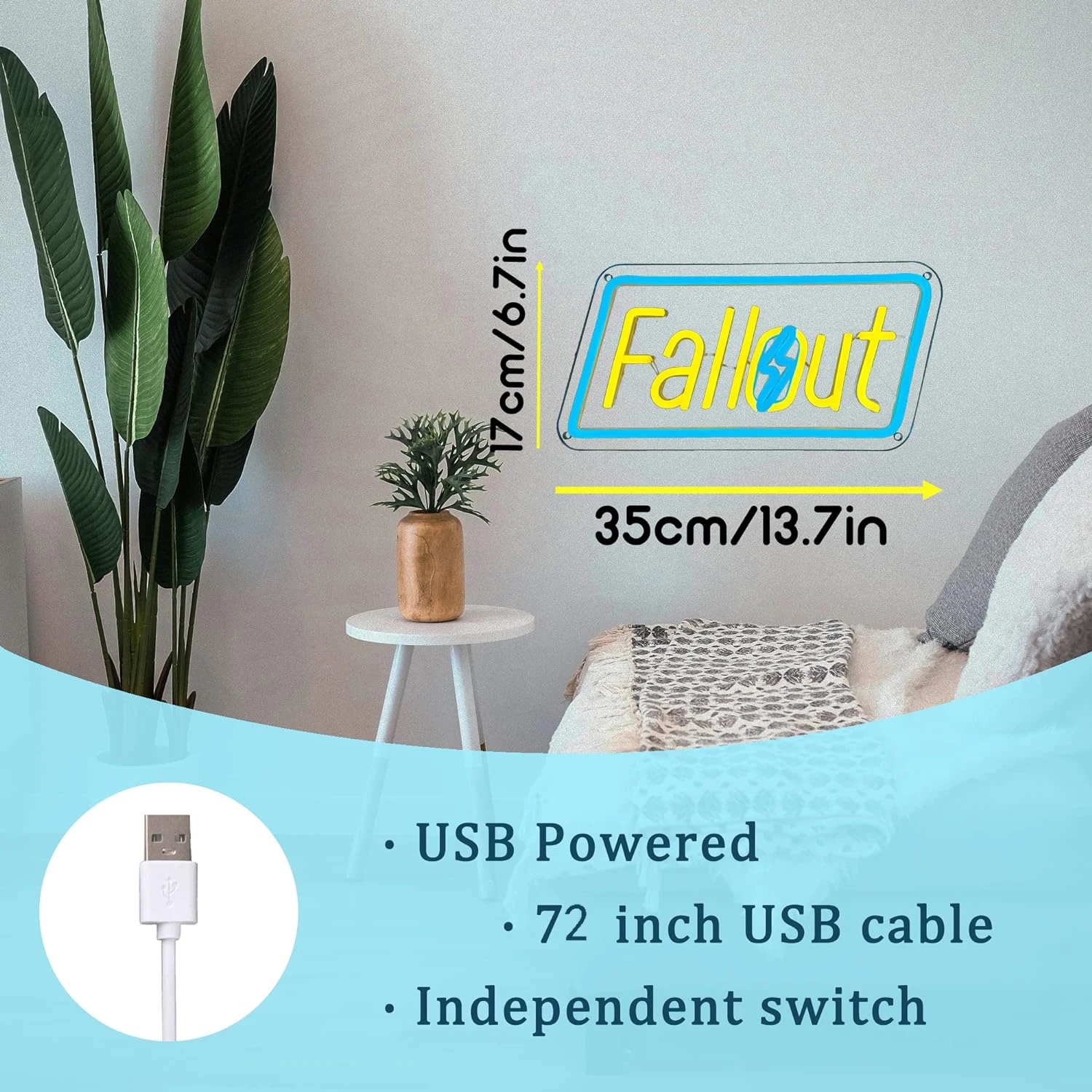 Рисунок 3 - Неоновые вывески Fallout для декора стен