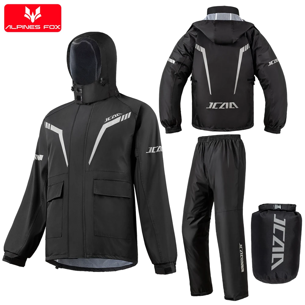 Split Patch Motorcycle Jacket 2025 New Motorcycle Raincoat Reflective Men Women Raincoat Waterproof ...