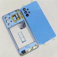 Phone Housing Middle Frame For Samsung Galaxy A32 4G A325 Battery Back Cover Case Panel Lid Rear Door With Camera Lens 1