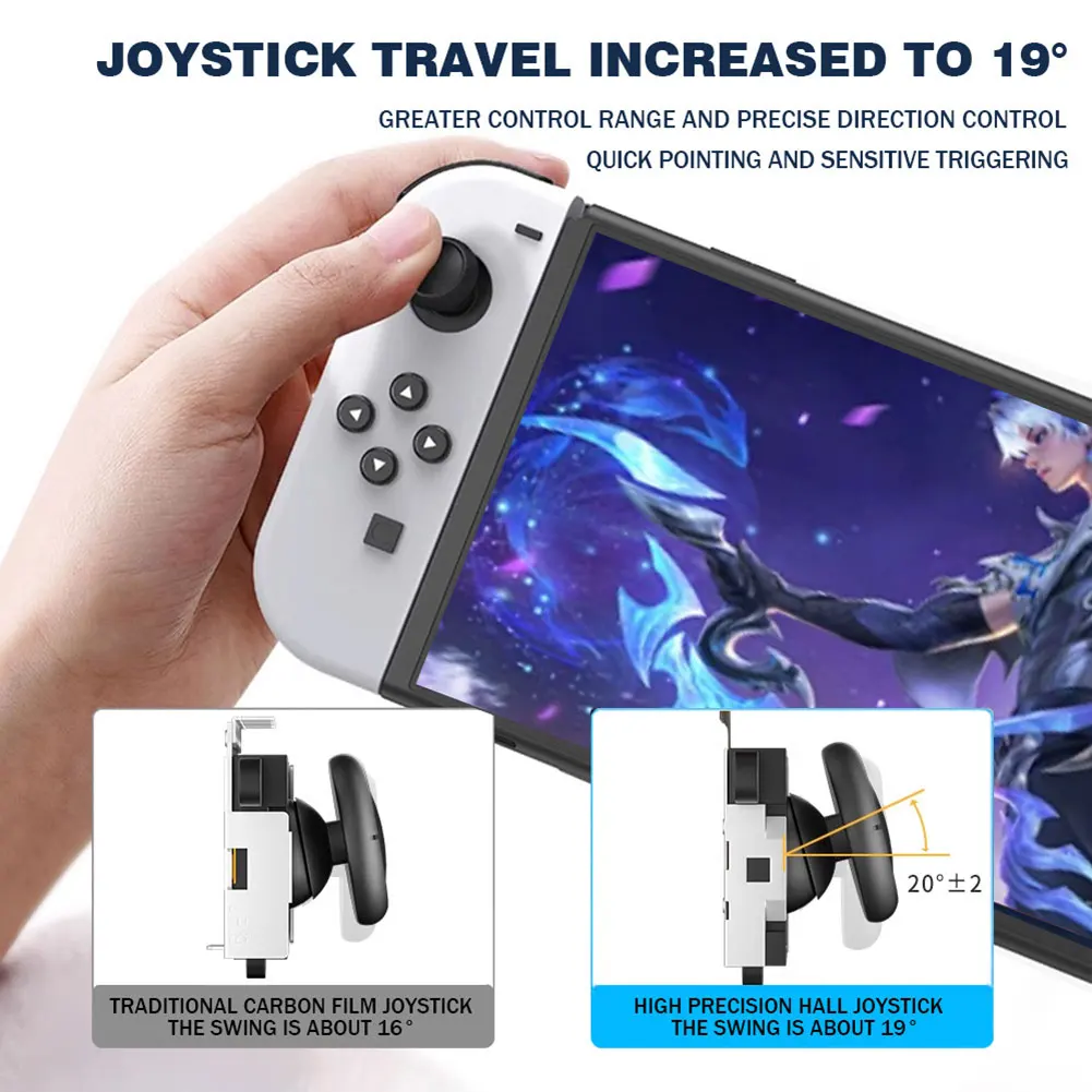 Hall Effect Joystick for Nintendo Switch/OLED/Lite Joystick Replacement Module Game Arcade