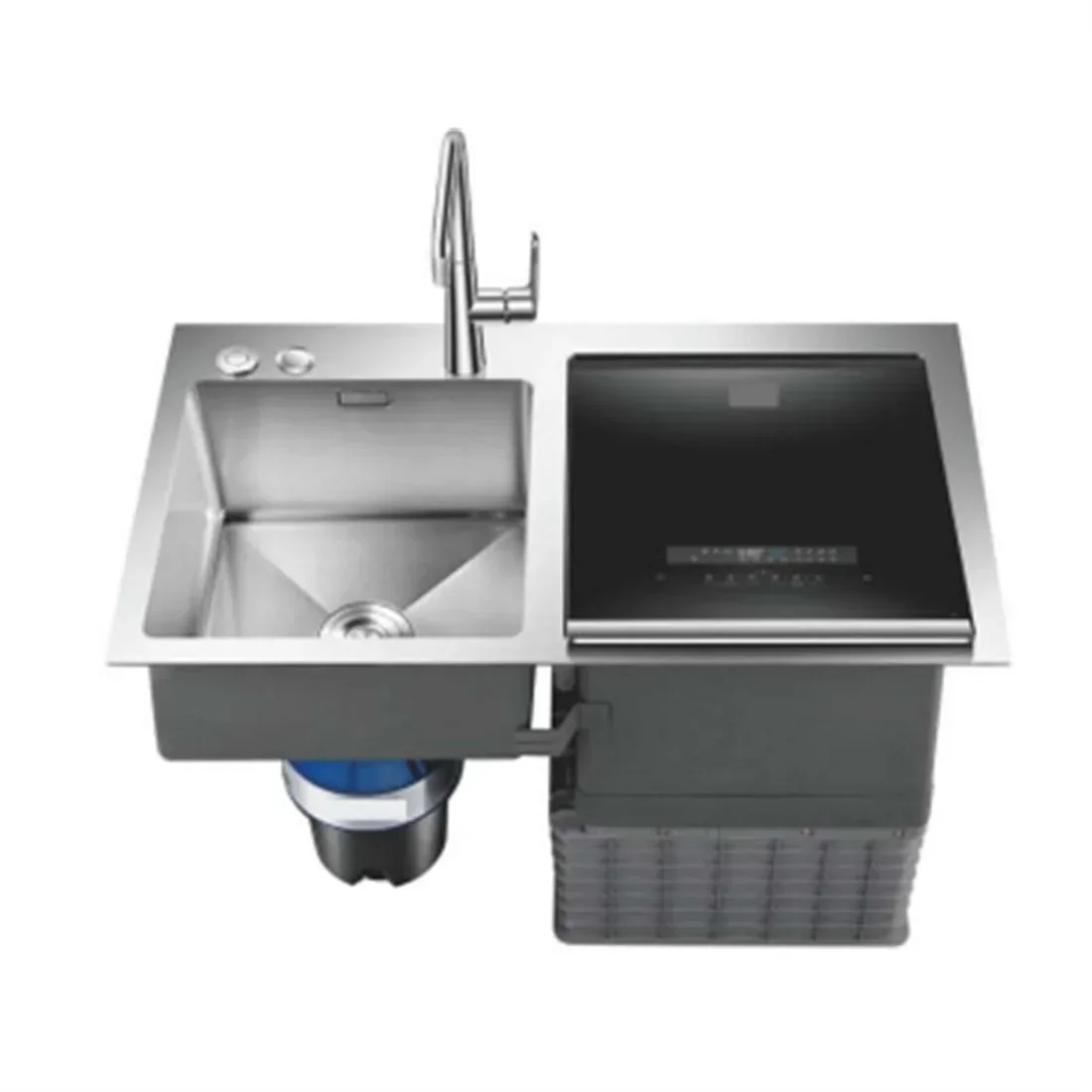 European Smart Dual Sink Dishwasher Stainless Steel Sink Dishwasher Efficient Dishwasher Light Emitting Diode Display 2