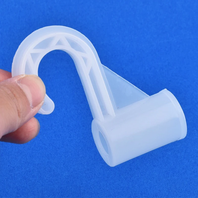 5Pcs Inner Dia 12/13/16/19/20/22/25mm Thickening Plastic Hook For Suit Locker Shelf Wardrobe Hook Fittings Home DIY Accessories