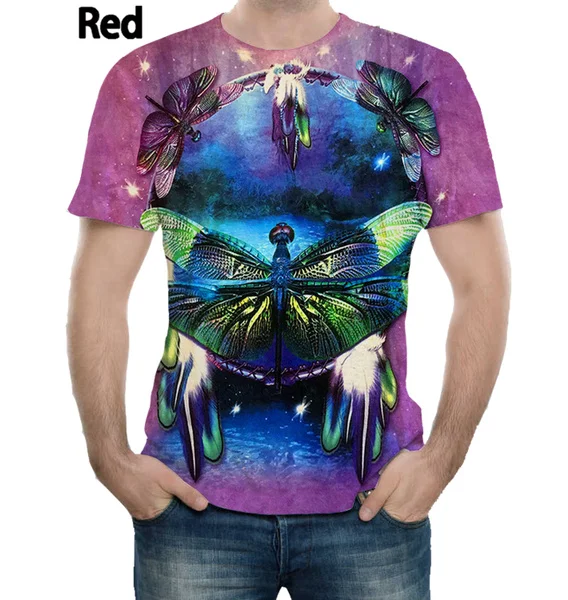 

2023 Hot Newest Women/Men Dragonfly 3D Print T-shirt