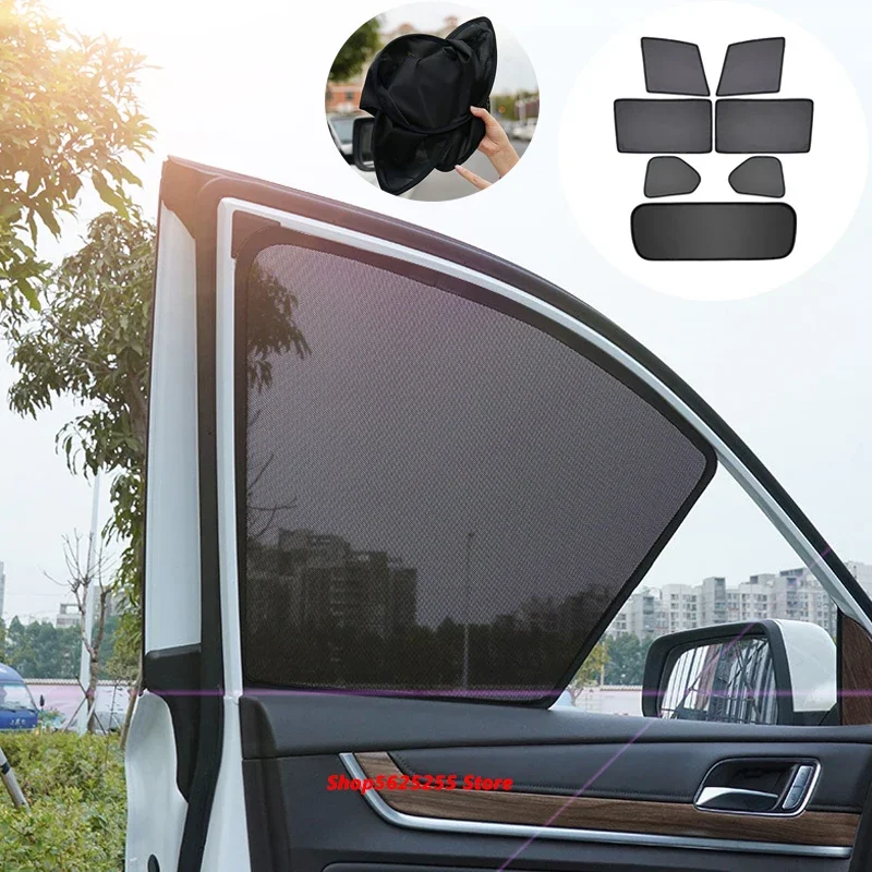 

Magnetic Car Sunshade for Great Wall Haval H6 3th 2021 Side Window Sun Visor Sunscreen UV Heat Insulation Anti-mosquito Netting