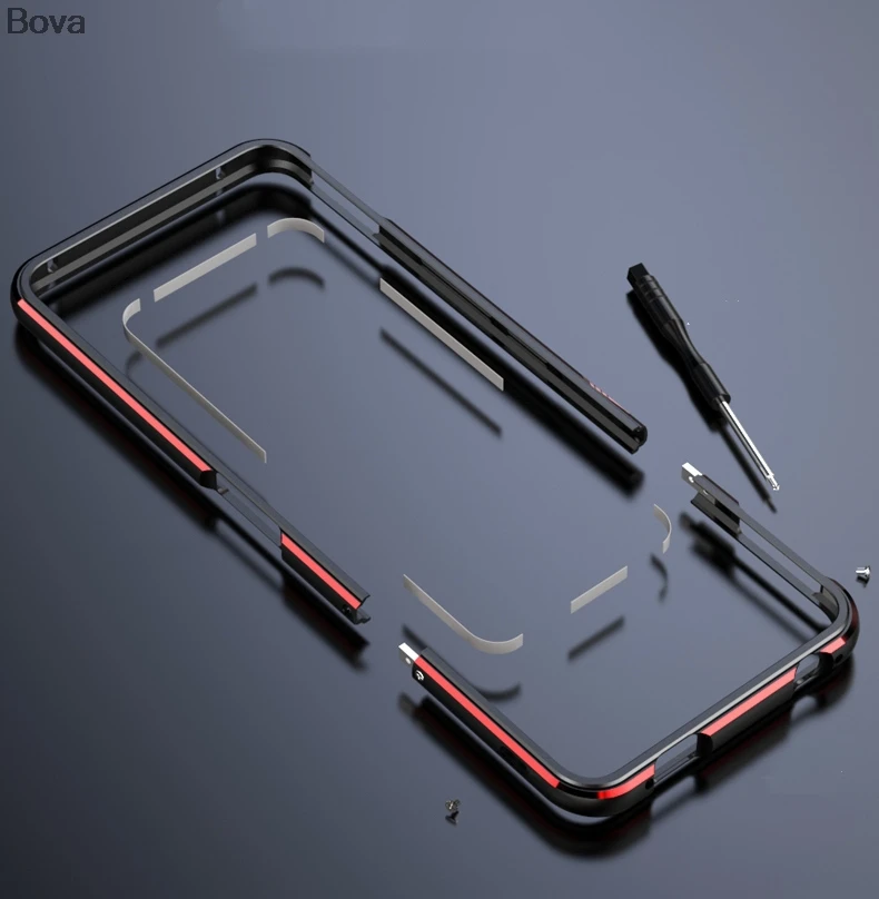 Luxury Ultra-Thin Aluminum Bumper Case with Dual Film Protection