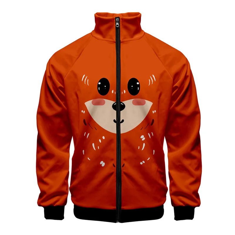 thumbnail image 1 of Chaqueta con estampado 3D de elefante, jirafa, conejo, para hombre, con estampado de animales de dibujos animados, chaqueta de calle de gran tamaño con cremallera, ropa para niños, 1 of 5