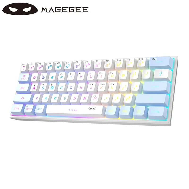 MAGEGEE TS91 RGBホワイトキーボード Amazon.com: MageGee Mini 60% Gaming Keyboard, RGB Backlit 61