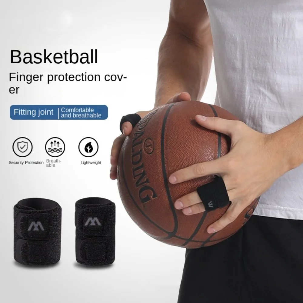 

2PCS Black Sports Finger Sleeves Useful Nylon Stretchy Finger Support Thumb Protector Basketball Accessories