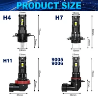 TOAUTO H4 Led Headlights 70W 30000LM H7 LED Canbus 9005 9006 H11 Car Light Bulbs Auto Headlamp Fog Lights 6000K 12V 24V White - Image 6