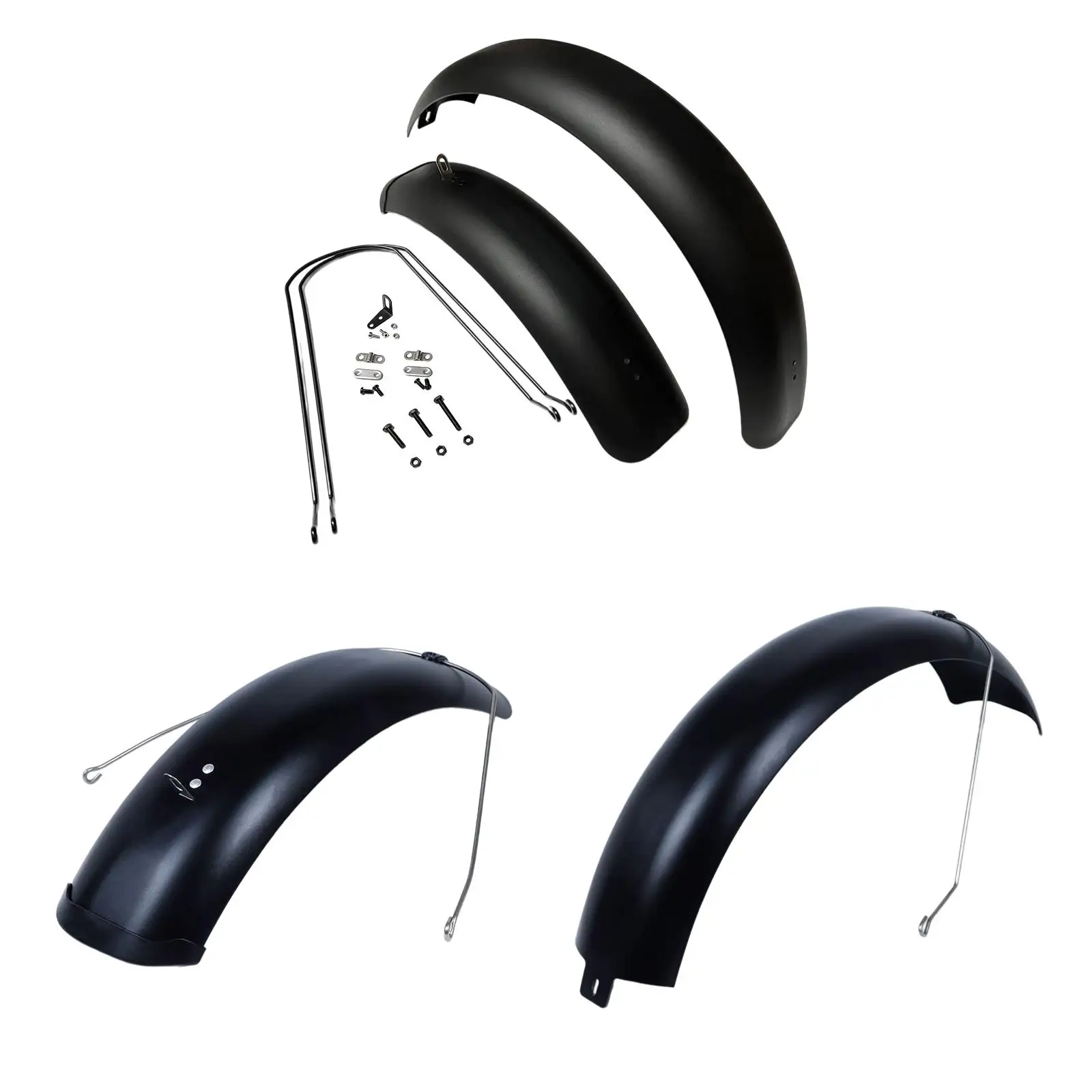 Bike Fender Practical Wheel Protection Replacement Bike Mudguard for 20inchx5.0inch Wide 127mm Mountain Bikes Road Bikes