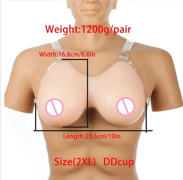 Breast Enlargement Fake Breasts Water Drop Forms 1200g Silicone