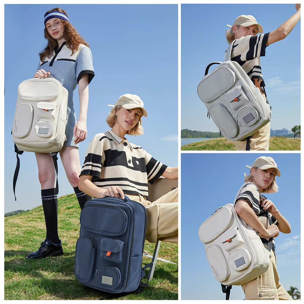 Mixi Outdoor Backpack Women Travel Bag 18 Inch Men Rucksack
