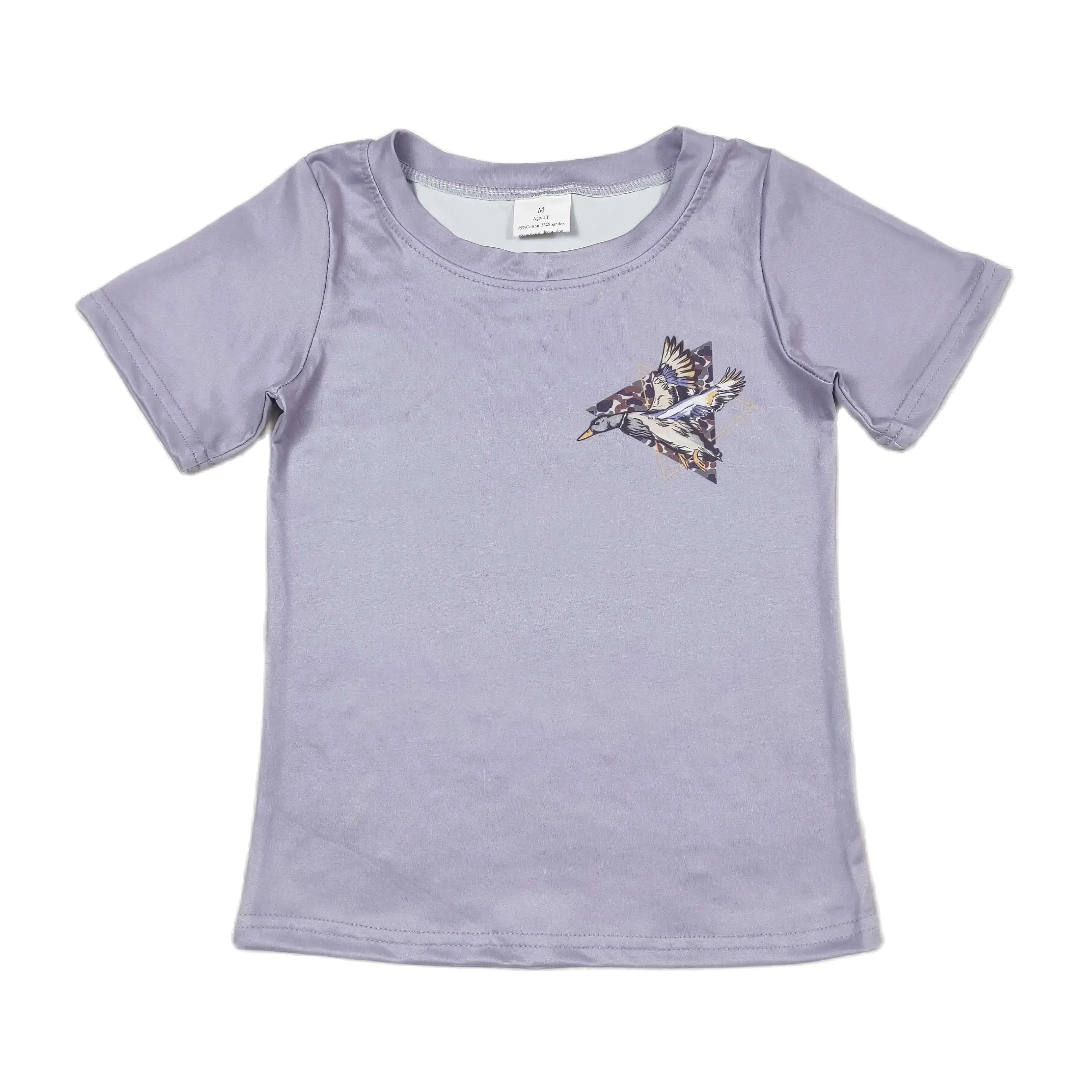 

Wholesale Baby Boy Camo T-shirt Tee Summer Children Kids Grey Short Sleeves Ducks Shirt Toddler Tops Clothing
