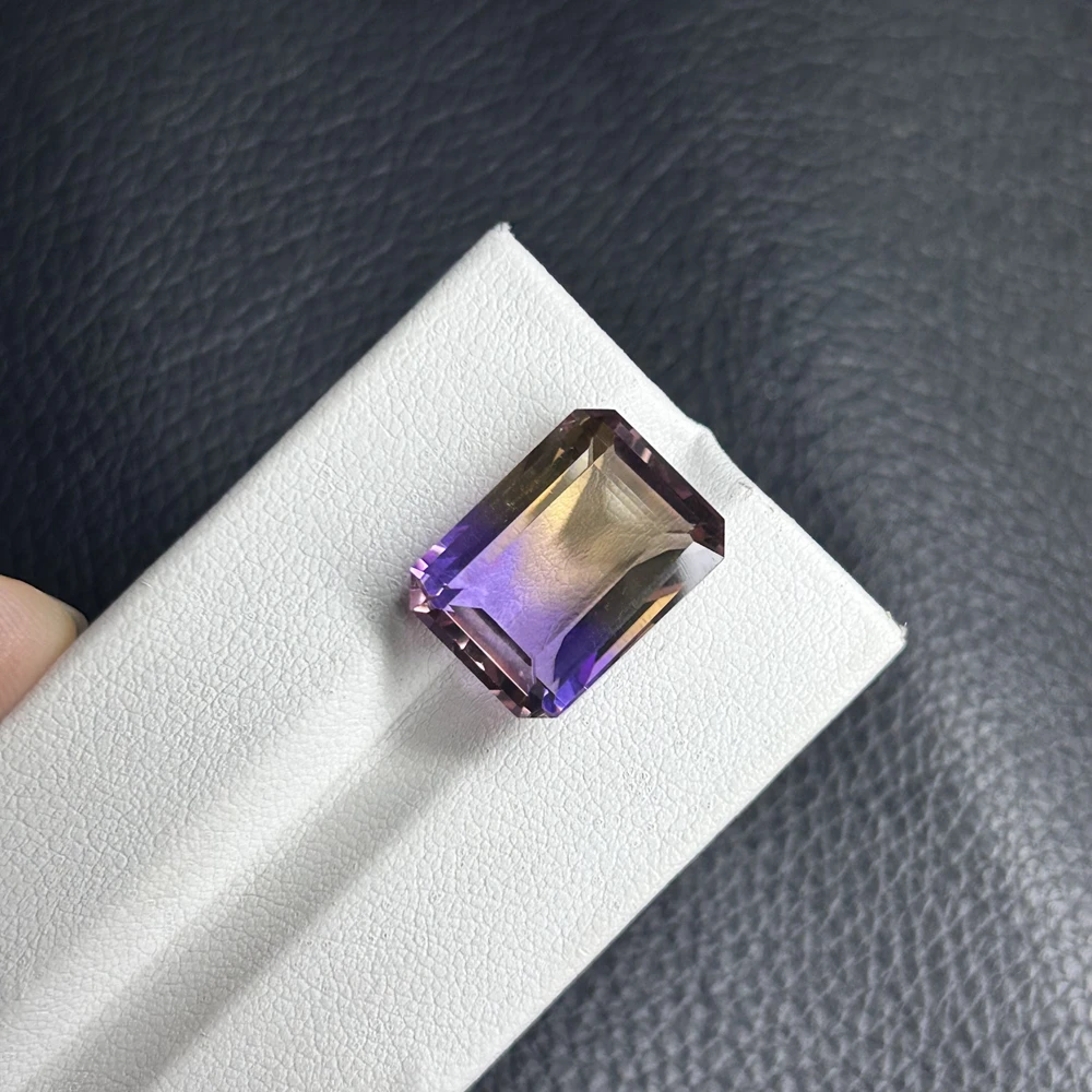 Meisidian Emerald Cut 12x16mm 100% Natural Original Brazil Ametrine Stone 6