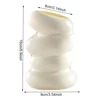 Nordic Spiral Flower Pot Plastic Spiral Vase Aesthetic Simple Desktop Vase Wavy Lines Minimalist for Desktop Office Ornament 6