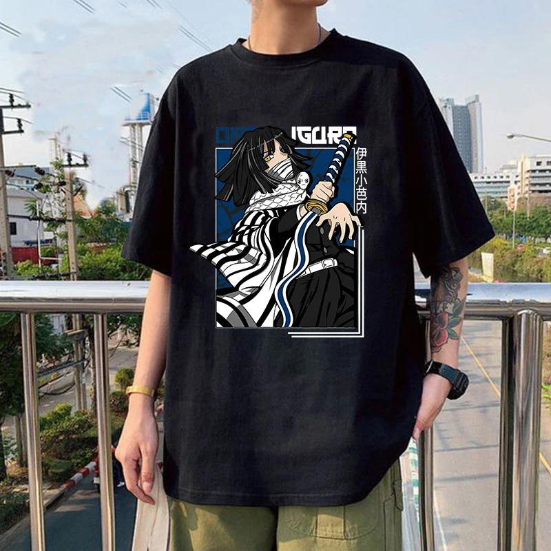 

New Anime Iguro Obanai Print T-shirt Women Men Fashion T Shirt Soft Top Unisex Tee Clothing Casual O-neck Short Sleeve