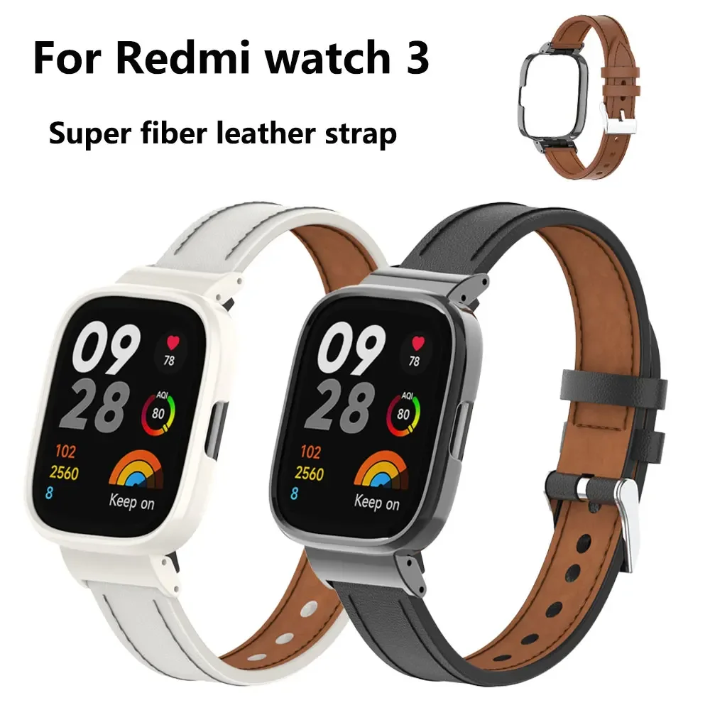 Premium Ultra-Fiber Leather Strap with Metal Protection Box