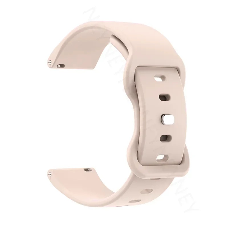 Sporty 20mm Silicone Watch Band - Soft and Durable Bracelet Strap