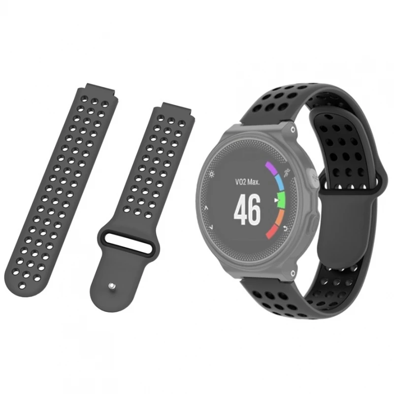 Garmin Forerunner 220 230 235 630 620 735Xt Silicone Nero Grigio # Garmin Forerunner 220 # Garmin Forerunner 230 # Garmin Forerunner 235 # Garmin Fore
