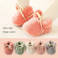 Baby Shoes Winter Baby Boy Girl Booties Fluff Soft Toddler Shoes First Lamb Cashmere Anti-Slip Warm Newborn Infant Crib Shoes 2