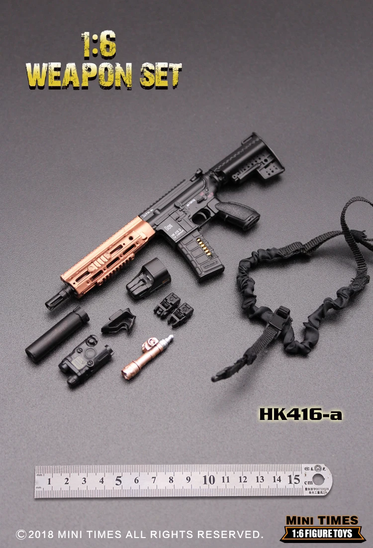 ミニタイムズ ミニ HK416 1/6スケール ソルジャー ミニガン