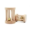 Natural Wood Pet Parrot Raw Wood Toy With Bell Squirrel Bird Hamster Branch Perches Chew Bite Toys Rings Funny Toy For Bird 6
