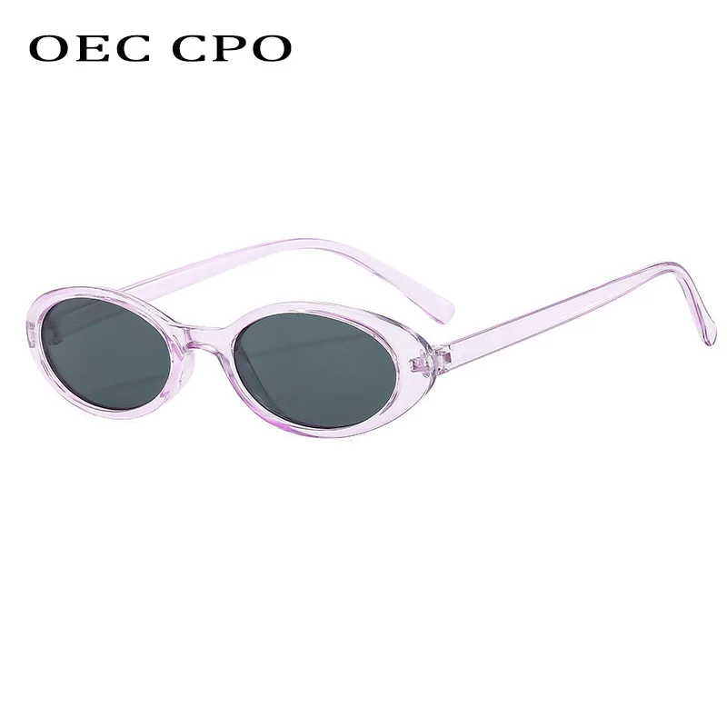 Vintage Sunglasses New Small Oval Sunglasses Women Men Trendy Vintage Hip Hop Cat Eye Sun Glasses Female Leopard Black Punk Eyewear UV400 Oculos