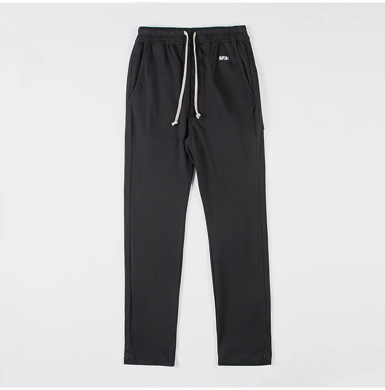 

20ss Rick Pants Y2k Men Clothing Sweatpants Women Ro Owens Casual Mid Pants Black Mid Waist Solid Color Casual Pants