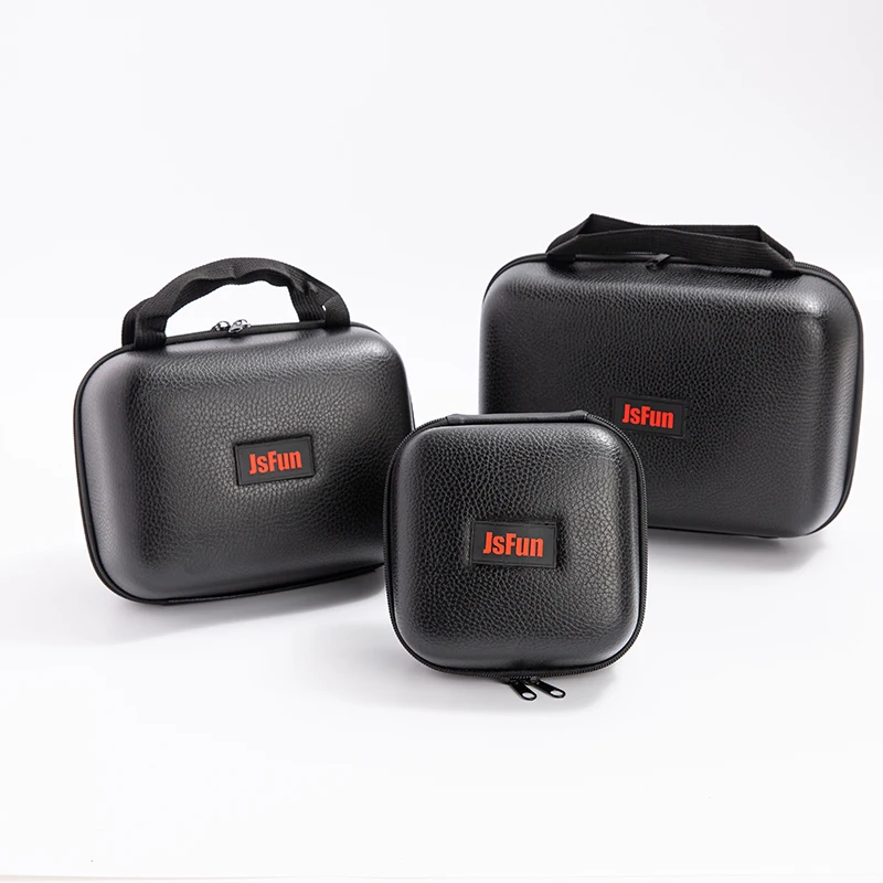 Fishing Reel Cover PU Leather Hard Protective Case Pouch Storage Box Waterproof Tackle Bag