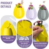 Silicone Flower Vase Self Adhesion Hydroponics Planter Sticker Wall for Glass Wall Window Party Wedding Festival Home 5