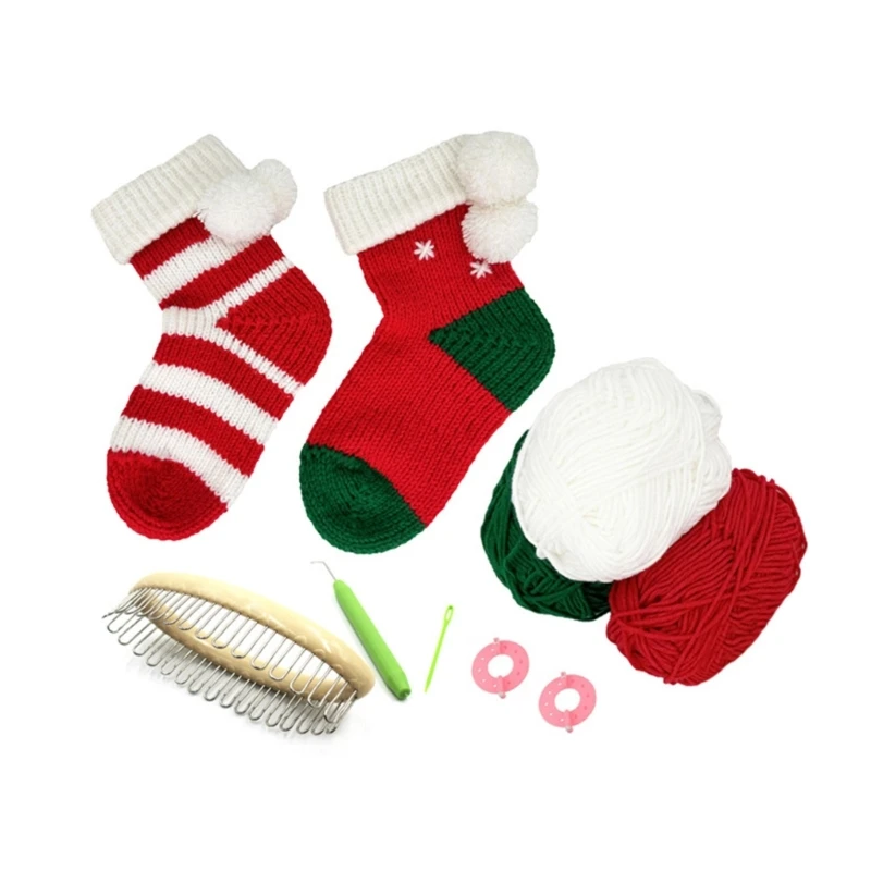 

Sock Knitting Tool Kits for DIY Christmas Stocking Knitting Scarves Cup