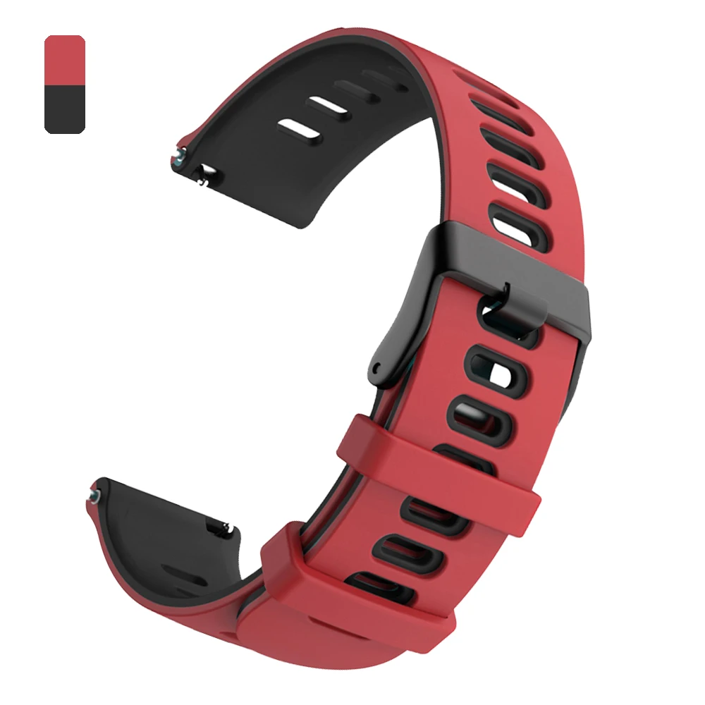 Enhanced Sports Silicone Strap for SUUNTO Watches - Versatile 20mm/22mm Watch Band Replacement