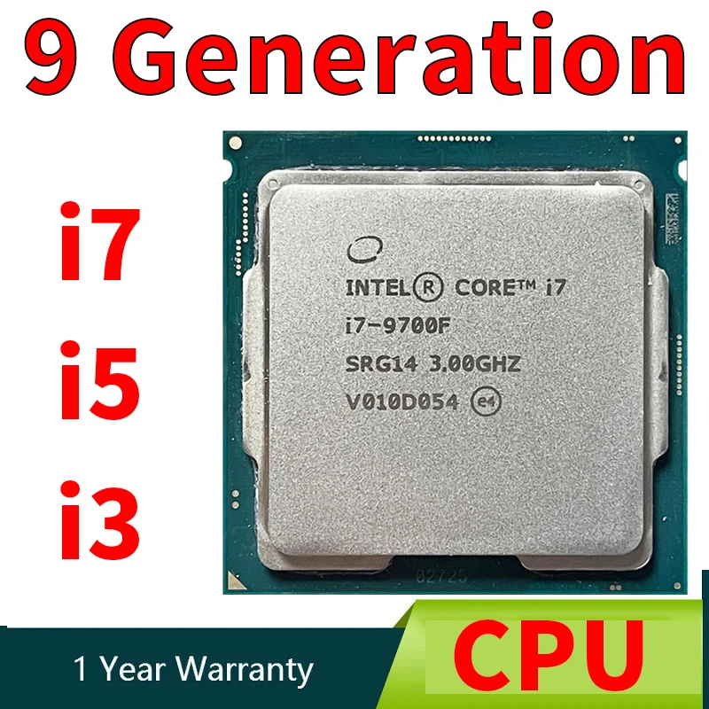 

Intel Core i5 - 9600KF 9400 9600 F K i7 9700KF 9700 i3 9100f 3.7 GHz Used Six-Core Six-Thread CPU Processor 9M 95W LGA 1151 IC c