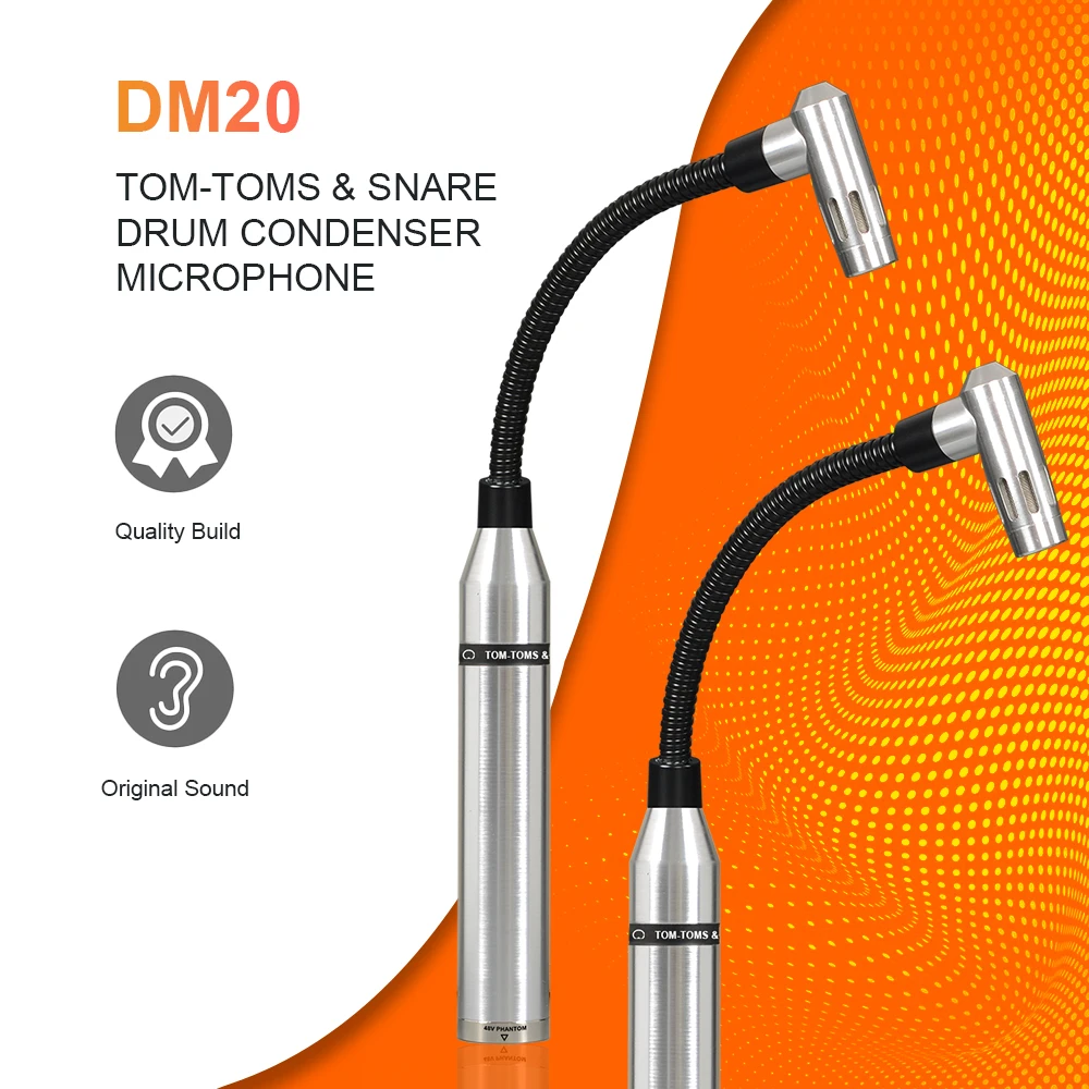 All Condenser Drum Microphone 7 Sets Ultra High Recording Fidelity DK7 Condenser Microphone