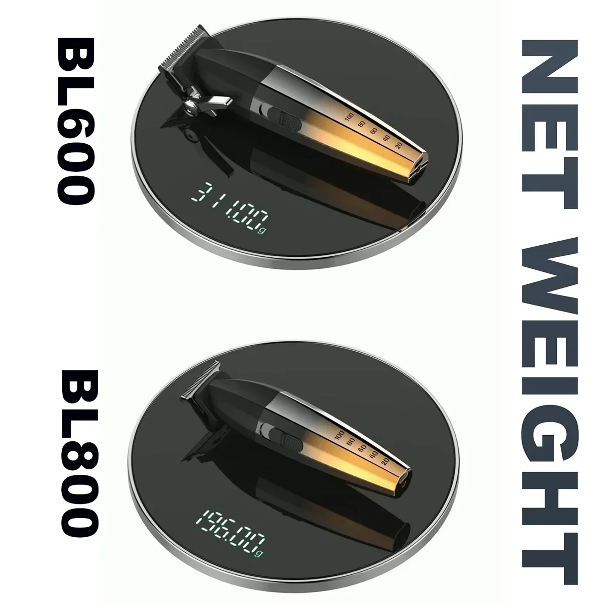 Professional 2PCS BL600 BL800 BiLLPRO Hairtrimmer Charging base Barbershop Oil Head Engraving Barber 2000mAh HairClipper for Men 5