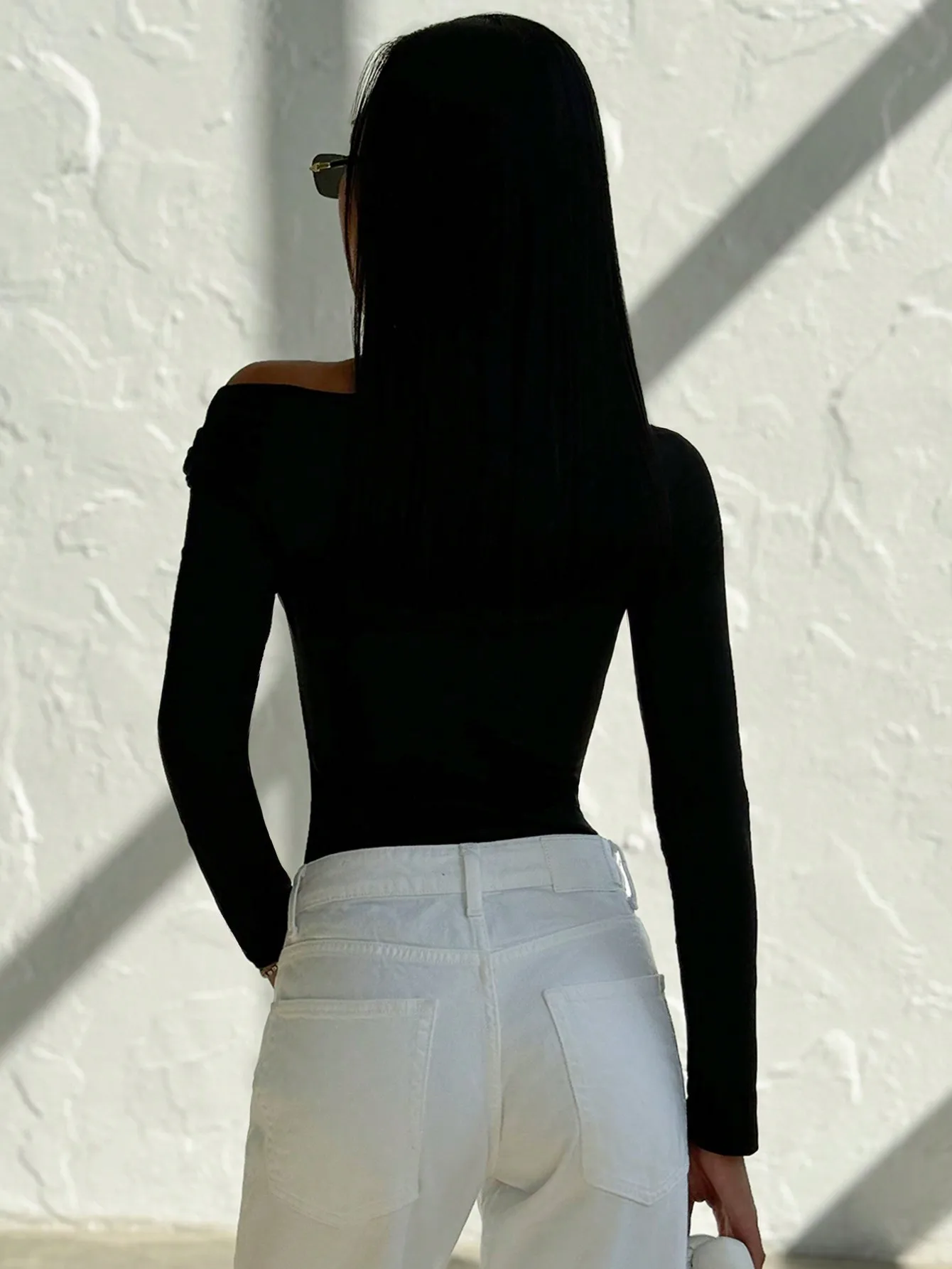 Autumn and Winter Vintage Oblique Shoulder Bow Buckle Bottom Shirt With Foreign Air Age Reduction New Long-sleeved Top 5