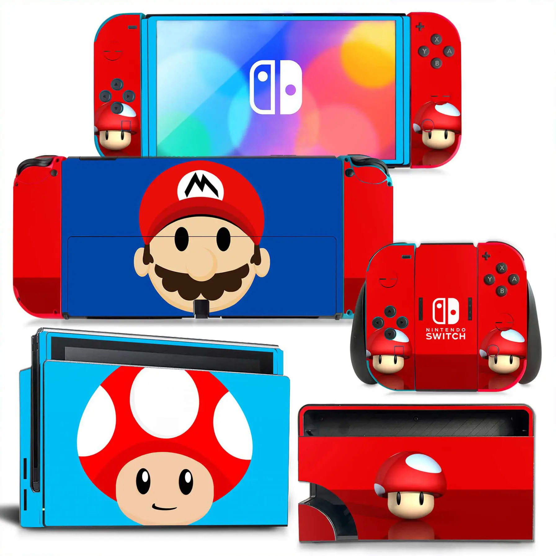 Capa protetora para Nintendo Switch, Super Mario Bros, Consola de Jogos  OLED, Casca Anti-riscos, Acessórios para Jogos Anime, Novo - AliExpress