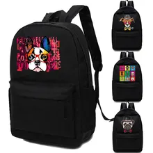 

Women Backpack Fashion Korean Street Harajuku Canvas Backpack Dog Print Large Capacity Travel Backpack School Bag for Students