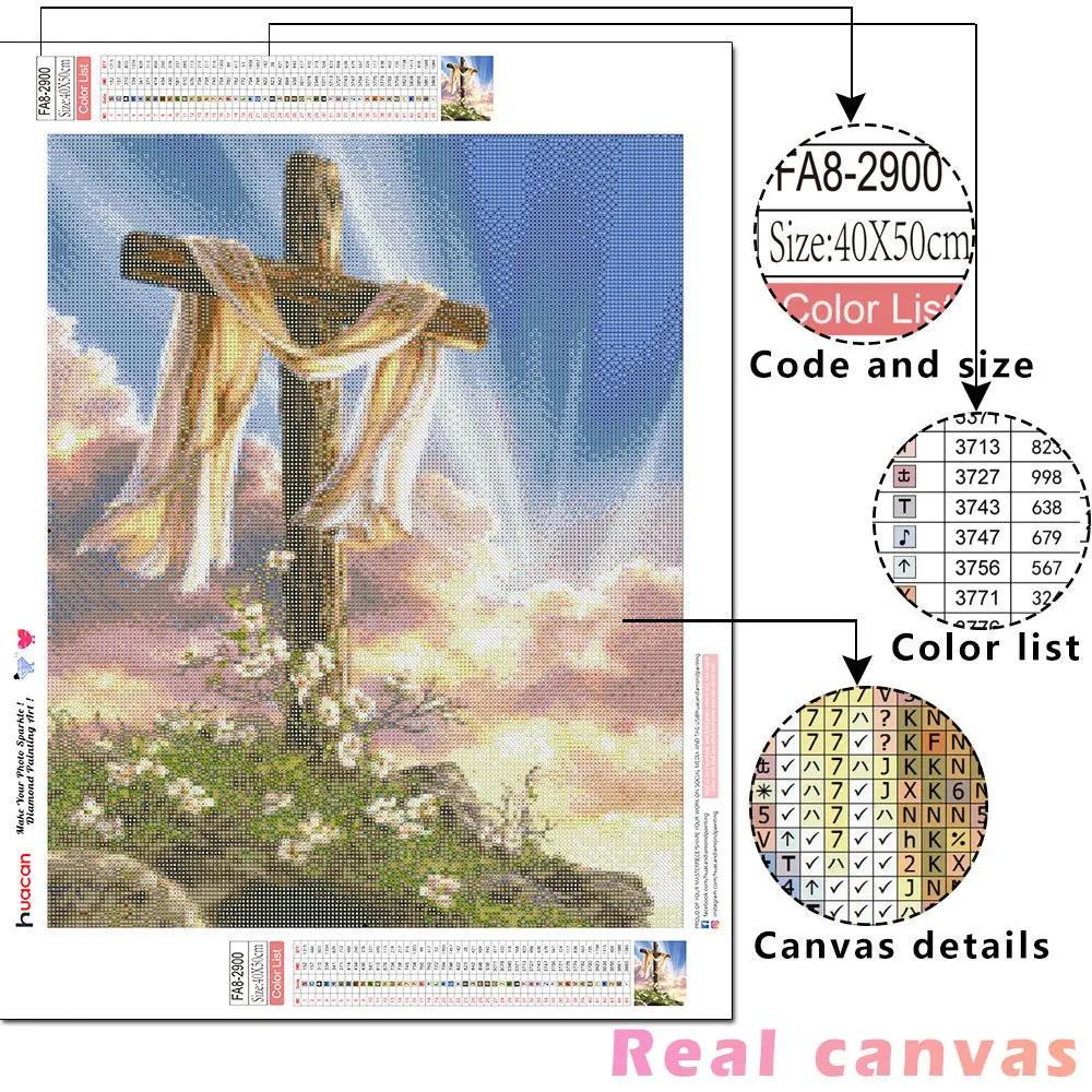 Cheap 5D Diy Special Shaped Diamond Painting Religious Diamond Cross Stitch  Embroidery Home Decor Painting